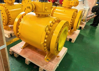 8 inch 2500LB A105N Turbine Operated Ball Valve Ship to Saudi Arabia